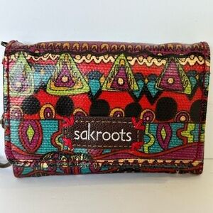 Sakroots Multicolor Keychain Wallet EUC
